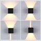 Applique Murale LED Lumière de Mur En Aluminium Puissance 6 W 85-265 V Dimmable Noir Lumière blanche - www.yonis-shop.com
