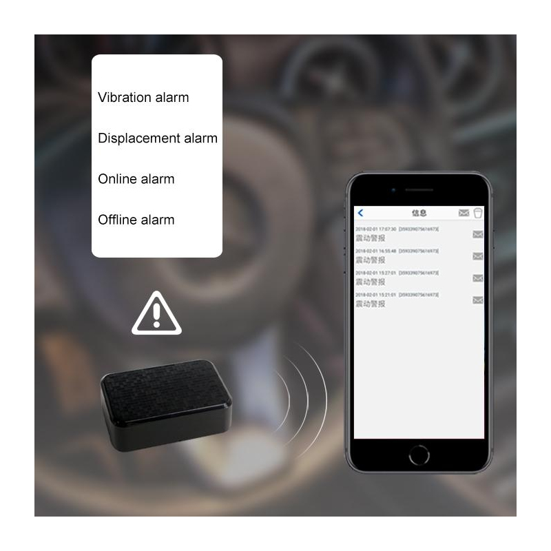 Traceur GPS GSM Mini Avec Bouton SOS - Contrôle Par Téléphone, Neuf