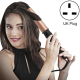 Boucleur Cheveux Fer À Boucler Conique Céramique 1 - 1.5 Pouces Gant Résistant Chaleur Fiche LED Or Rose - www.yonis-shop.com