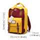 Sac à Dos Voyage Cartable Ecole Etudiant Ville 38 x 28 x 15cm Jaune Rouge - www.yonis-shop.com