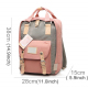 Sac à Dos Voyage Cartable Ecole Etudiant Ville 38 * 28 * 15cm Rose Gris - www.yonis-shop.com