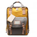 Sac à Dos Voyage Cartable Ecole Etudiant Ville 38 * 28 * 15cm Gris Jaune - www.yonis-shop.com