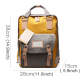 Sac à Dos Voyage Cartable Ecole Etudiant Ville 38 * 28 * 15cm Gris Jaune - www.yonis-shop.com