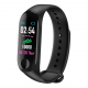 Bracelet Connecté Android iOS Montre Cardio Écran 0.96 Pouce Bluetooth Étanche IP67 Noir - www.yonis-shop.com