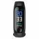 Bracelet Connecté Android iOS Montre Cardio Écran 0.96 Pouce Bluetooth Étanche IP67 Noir - www.yonis-shop.com