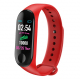 Bracelet Connecté Android iOS Montre Cardio Écran 0.96 Pouce Bluetooth Étanche IP67 Rouge - www.yonis-shop.com
