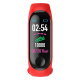 Bracelet Connecté Android iOS Montre Cardio Écran 0.96 Pouce Bluetooth Étanche IP67 Rouge - www.yonis-shop.com