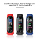 Bracelet Connecté Android iOS Montre Cardio Écran 0.96 Pouce Bluetooth Étanche IP67 Rouge - www.yonis-shop.com