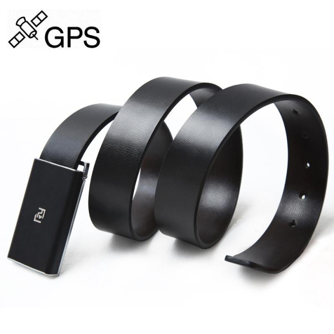 Traceur GPS Pour Homme Localisateur Ceinture Cuir Véritable GPS AGPS LBS Wifi Noir - www.yonis-shop.com