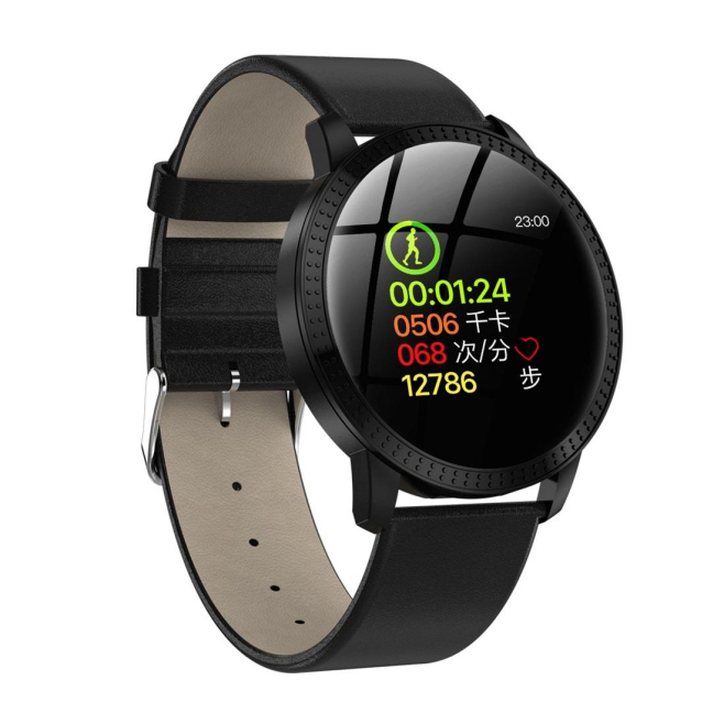 Montre Connectée iOS Android Smartwatch Sport Cardio Traqueur d'activité IPS 1.3 Pouce IP67 Noir - www.yonis-shop.com