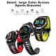 Montre Connectée iOS Android Bracelet Connecté Cardio Étanche IPS 1.3 Pouce Bluetooth Rouge - www.yonis-shop.com