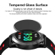 Montre Connectée iOS Android Bracelet Connecté Cardio Étanche IPS 1.3 Pouce Bluetooth Rouge - www.yonis-shop.com