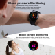 Montre Connectée iOS Android Bracelet Connecté Cardio Étanche IPS 1.3 Pouce Bluetooth Vert - www.yonis-shop.com