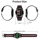 Montre Connectée iOS Android Bracelet Connecté Cardio Étanche IPS 1.3 Pouce Bluetooth Vert - www.yonis-shop.com