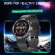 Montre Connectée iPhone Android Bracelet Sport Étanche Écran 1.22 Pouces Bluetooth Noir - www.yonis-shop.com
