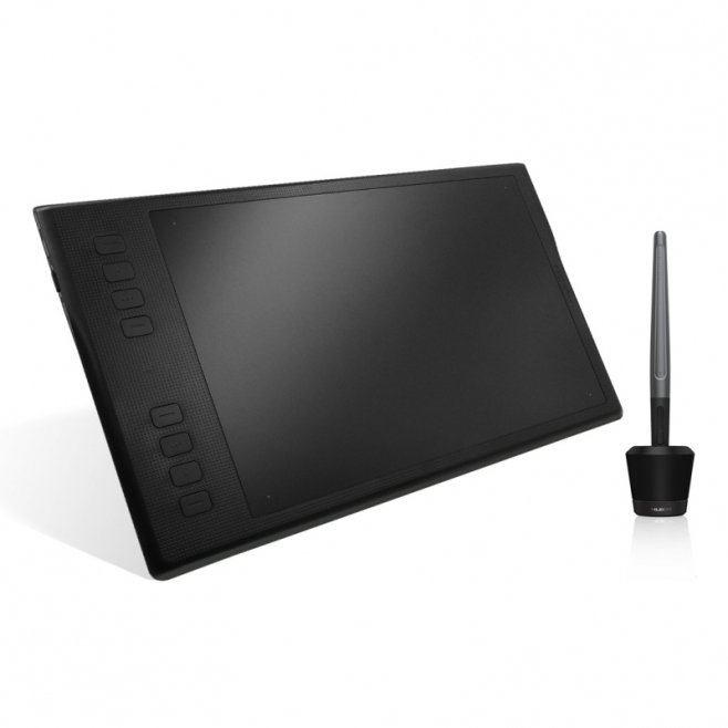 Tablette Graphique Windows Mac OS Sans Fil USB 2.4G Dessin 5080 LPI 8192 Niveau de Pression 8 Touches Programmables Noir - ww...