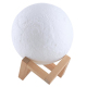 Veilleuse 3D Style Lune 7 Couleurs Lampe Lumière LED Tactile 1 W Charge USB 310 mAh PLA - www.yonis-shop.com
