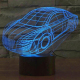 Lampe 3D Style Voiture de Sport 7 Couleurs Luminaire LED Tactile 0.5W Décoration Chambre Salon Hall Couloir - www.yonis-shop.com