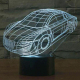 Lampe 3D Style Voiture de Sport 7 Couleurs Luminaire LED Tactile 0.5W Décoration Chambre Salon Hall Couloir - www.yonis-shop.com