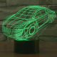 Lampe 3D Style Voiture de Sport 7 Couleurs Luminaire LED Tactile 0.5W Décoration Chambre Salon Hall Couloir - www.yonis-shop.com