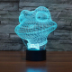 Lampe 3D Style Grenouille 7 Couleurs Luminaire LED Tactile 0.5W Décoration Chambre Salon Hall Couloir - www.yonis-shop.com