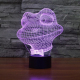 Lampe 3D Style Grenouille 7 Couleurs Luminaire LED Tactile 0.5W Décoration Chambre Salon Hall Couloir - www.yonis-shop.com