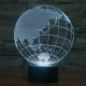 Lampe de Décoration 3D Globe Terrestre 7 Couleurs Lumière LED Tactile 0.5W Interrupteur Tactile Chambre Salon Couloir - www.y...