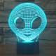 Lampe de Décoration 3D Extra-Terrestre Alien 7 Couleurs Lumière LED Tactile 0.5W Interrupteur Tactile Chambre Salon Couloir -...