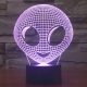 Lampe de Décoration 3D Extra-Terrestre Alien 7 Couleurs Lumière LED Tactile 0.5W Interrupteur Tactile Chambre Salon Couloir -...