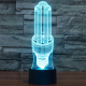 Lampe 3D Ampoule 7 Couleurs LED Tactile 0.5W Pour Chambre Salon Hall Couloir - www.yonis-shop.com