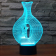 Lampe 3D Oiseau dans Vase Art 7 Couleurs LED Tactile 0.5W Pour Chambre Salon Hall Couloir - www.yonis-shop.com