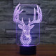 Lampe 3D Cerf 7 Couleurs LED Tactile 0.5W Pour Chambre Salon Hall Couloir - www.yonis-shop.com
