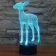 Lampe 3D Biche 7 Couleurs LED Tactile 0.5W Pour Chambre Salon Hall Couloir - www.yonis-shop.com