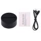 Lampe 3D Biche 7 Couleurs LED Tactile 0.5W Pour Chambre Salon Hall Couloir - www.yonis-shop.com