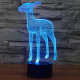 Lampe 3D Biche 7 Couleurs LED Tactile 0.5W Pour Chambre Salon Hall Couloir - www.yonis-shop.com