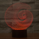 Lampe 3D Originale Style Abstrait 7 Couleurs LED Tactile 0.5W Pour Chambre Salon Hall Couloir - www.yonis-shop.com