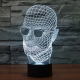Lampe Créative 3D l'homme invisible 7 Couleurs LED Tactile 0.5W USB Piles AA - www.yonis-shop.com
