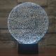 Lampe Créative 3D Numéros 7 Couleurs LED Tactile 0.5W USB Piles AA - www.yonis-shop.com