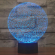 Lampe Créative 3D Numéros 7 Couleurs LED Tactile 0.5W USB Piles AA - www.yonis-shop.com