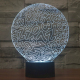 Lampe Créative 3D Numéros 7 Couleurs LED Tactile 0.5W USB Piles AA - www.yonis-shop.com