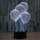 Lampe de Décoration 3D Ballon Gonflable LED 7 Couleurs Tactile 0.5W Pour Chambre Salon Hall Couloir - www.yonis-shop.com