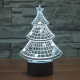Lampe de Décoration 3D Sapin LED 7 Couleurs Tactile 0.5W Pour Chambre Salon Hall Couloir - www.yonis-shop.com