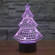 Lampe de Décoration 3D Sapin LED 7 Couleurs Tactile 0.5W Pour Chambre Salon Hall Couloir - www.yonis-shop.com