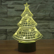 Lampe de Décoration 3D Sapin LED 7 Couleurs Tactile 0.5W Pour Chambre Salon Hall Couloir - www.yonis-shop.com