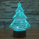 Lampe de Décoration 3D Sapin LED 7 Couleurs Tactile 0.5W Pour Chambre Salon Hall Couloir - www.yonis-shop.com
