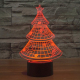 Lampe de Décoration 3D Sapin LED 7 Couleurs Tactile 0.5W Pour Chambre Salon Hall Couloir - www.yonis-shop.com