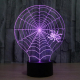 Lampe de Décoration 3D Toile d'araignée LED 7 Couleurs Tactile 0.5W Pour Chambre Salon Hall Couloir - www.yonis-shop.com