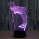Lampe de Décoration 3D Dauphin Ballon LED 7 Couleurs Tactile 0.5W Pour Chambre Salon Hall Couloir - www.yonis-shop.com