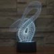 Lampe de Décoration 3D Design Art LED 7 Couleurs Tactile 0.5W Pour Chambre Salon Hall Couloir - www.yonis-shop.com