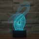 Lampe de Décoration 3D Design Art LED 7 Couleurs Tactile 0.5W Pour Chambre Salon Hall Couloir - www.yonis-shop.com
